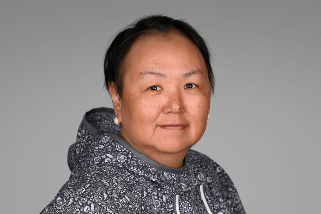 Portrait of Laisa Audlaluk-Watsko, Interim Board Chair for Pauktuutit, Inuit Tapiriit Kanatami.